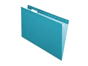 Pendaflex Reinforced Hanging Folders 1/5 Tab Legal Teal 25/Box 415315TEA