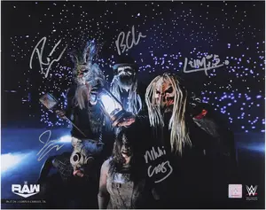 Uncle Howdy, Nikki Cross, Erick Rowan, Dexter Lumis, & Joe Gacy WWE Autographed 16" x 20" First Appearance Photograph - Fanatics Authentic Certified