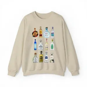 Vintage Tequila Sweatshirt Oversized Trendy T-Shirt Tequila Lover Sweatshirt