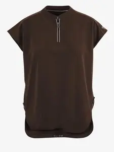 Healing Hands 360 Sandy Women's 2-Pocket STRETCH Dolman Sleeve Zip Mandarin Collar Scrub Top