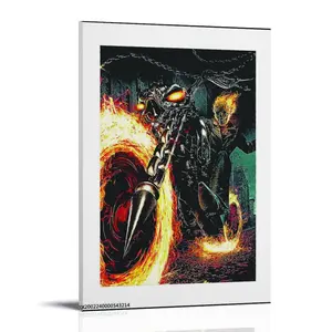 Ghost-Rider Poster Posters Music Album Cover Posters Canvas Wall Art High-Resolution Vintage Band & Artist Prints for Room