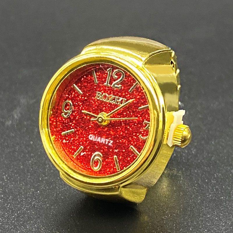 A finger ring watch is a fashionable accessory that can show the time light luxury high-end mini waterproof and creative as a gift adorable birthday fun