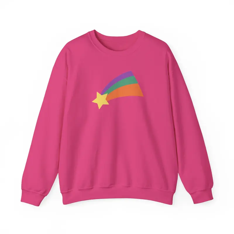 Shooting Star Sweater Mabel Sweatshirt Gravityy Fallss Sweatshirt Classic Collar