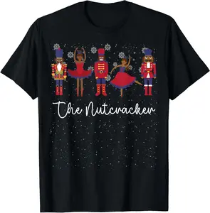 100% Cotton African American Nutcracker Christmas Funny Nutcracker T-Shirt