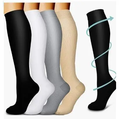 4 pairs of black, white, and gray skin