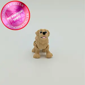 Golden Retriever Miniature Flexible Dog Figurine