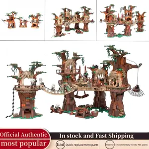 1990pcs Universe Battle Iwok Village Bear Village Compatible 10236 Forest Tribe Space Adventure High Difficulty Building Blocks Set Building Block Sets