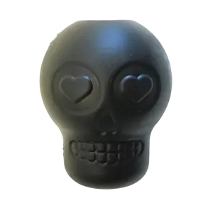 Magnum Sugar Skull eDispenser Ultra-Durable Chew Toy & Treat Dispenser - Black, FDA Compliant, Dishwasher Safe, USA Made, 6 fl oz Capacity