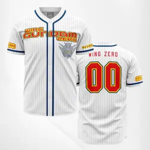 Wing Zero Gundam Anime Baseball Jerseys | Cool Summer Anime Vibes for Men & Fans