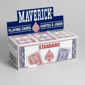 Maverick Playing Cards Brick (12 Decks, Red & Blue) – Standard Index – Legacy