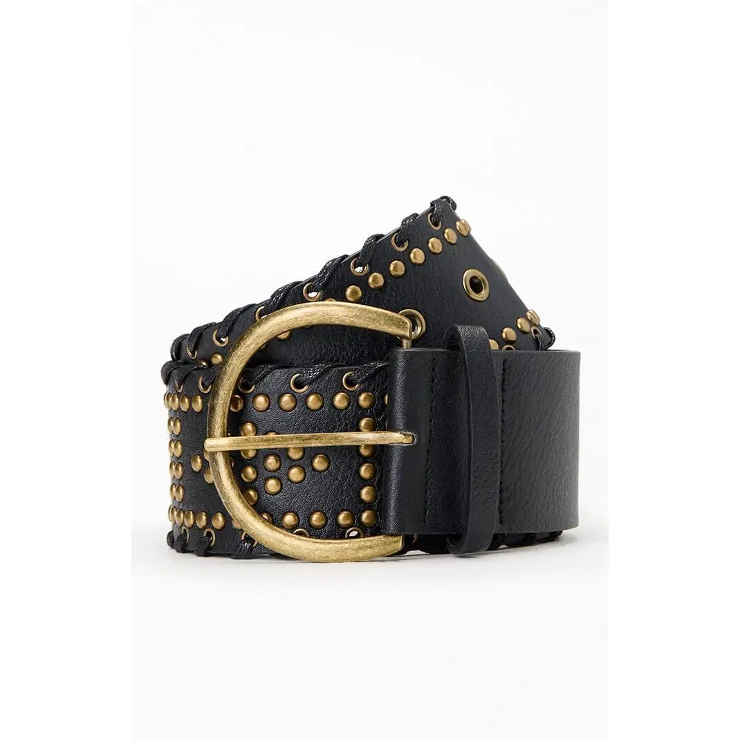 Pacsun Women's Whipstitch Studded Belt Pacsun Women's Whipstitch Studded Belt