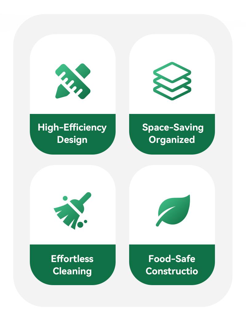 Simplify meal prep with our 8-piece multifunctional chopper set. It features a slicer and container for an efficient, all-in-one kitchen solution.