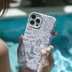 Coquette Coastal Cowgirl Phone Case, Summer Phone Case, Long Live Cowgirls, Blue Phone Cover, Beach, Western Boho, Cute Cell Case,suitable for iPhone 17, 16, 15, 14, 13, 12, 11, X, Samsung, and other series models