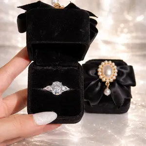 Adjustable Promise Ring with Velvet Heart-Shaped Gift Box Jewelry Gift Set for Women Perfect for Mom Wife Girlfriend Sister Grandma Birthday Anniversary Valentine's Day Christmas Halloween