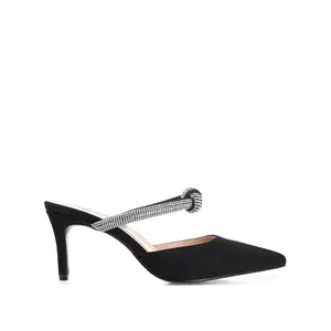 LUNNA STILETTO HEEL MULES IN WIDE - Black