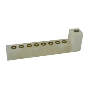 Alabaster Stone Marble Menorah Hand Carved in Ivory