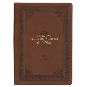 Bible - NLT Everyday Devotional Bible for Men Brown