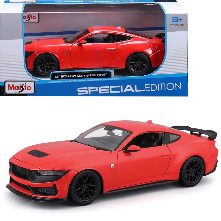 Maisto 1:24 Special Edition 2024 Ford Mustang Dark Horse Red Diecast Model Car