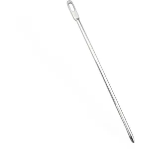 1PC Elastic Cord Threader Pointed Flat Flat Hand Sewing Tools Cord Threading Needle Trouser Belt Threader for Hoodies Jackets Skirts Sweatpants Metal Cord Threader