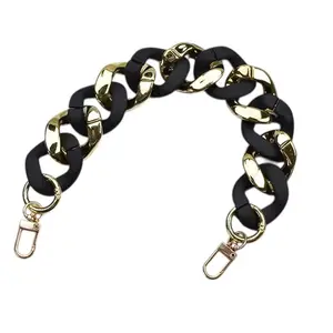 Gold Accented Bag Chain Accessory