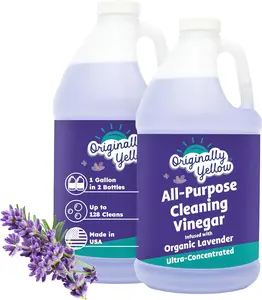 Lavender White Vinegar For Purpose| USA Made All Purpose Cleaner| Use as, & Cleaner| Plant Derived Vinegar 1 Gallon in 2 pack| 128 Oz