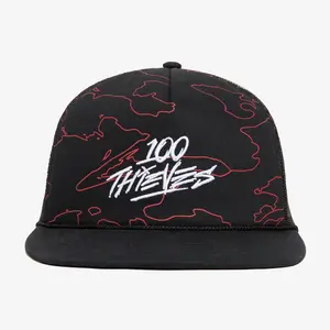 Foundations Geoprint Trucker Hat - Black/Red