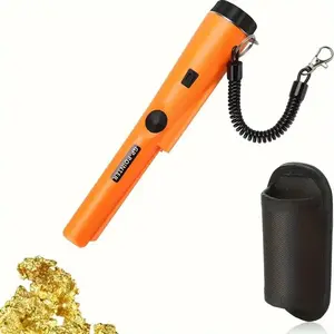 Handheld Metal Detector for Adults, Durable Plastic Design, Adjustable Sensitivity, Carrying Pouch Included, Ideal for Outdoor Treasure Hunting, Detector Pinpointer