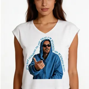 oversize summer It’s Not Clocking To You Belieber Coachella Streetwear graphic V-neck sleeveless T-shirt American Musical Gift Unisex y2k fashion Casual Top Trending