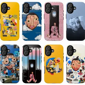 8 Styles Mac-Miller Abstract Rap Art Phone Case, Indie Underground Music Vibe, Compatible with iPhone 17 16 15 14 13 12 11 X XR & Samsung S22 S23 S24 S25 2