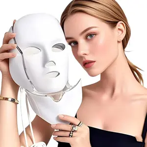 2026 New Facial Neck Light Therapy Mask, Portable LED Face Mask, Home Skincare Beauty Mask, Facial Care Instrument, Perfect Gift for Family Use
