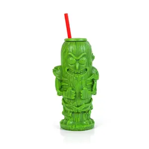 Rick and Morty Pickle Rick 22oz Geeki Tiki Plastic Tumbler