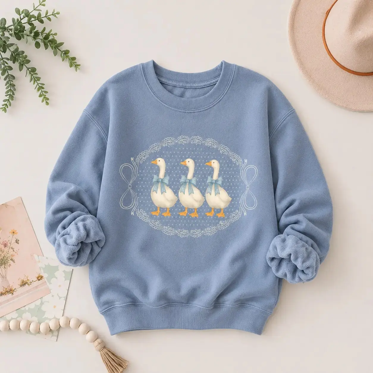 Vintage Goose Sweatshirt , Retro Farmhouse Tee, Funny Goose Lover Hoodie-LUWARREN Store