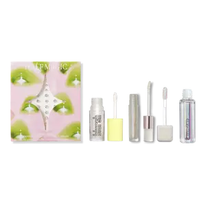 Ulta Beauty Bundle: Festival Ready Icy Iridescent Makeup – 4-Piece Eye, Lip & Face Set