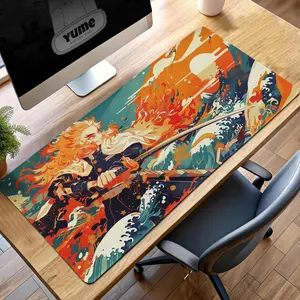 Rengoku Flame Hashira Mouse Pad, Demon Slayer  For Home Decor And Workspace