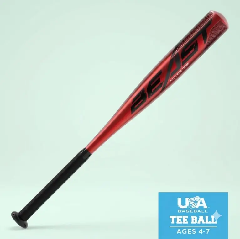Easton Beast USA Youth Tball Bat 26 inch 10 Drop Weight One Piece Alloy Baseball Bat Beginner Player Practice Sports Tools