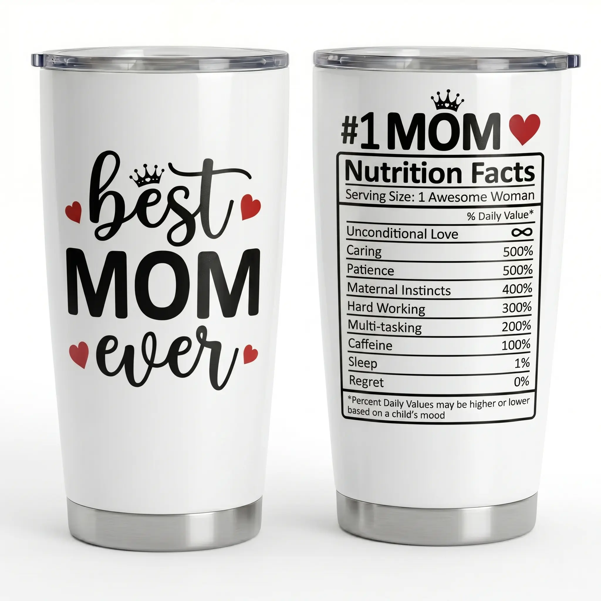 Mothers Day Gifts for Mom - Birthday Gifts for Mom from Daughter Son - 20oz Best Moms Ever Tumbler Cup,Stainless Steel Travel Mug, Mother's Day Christmas & Birthday Gift for Wife Grandma,Best Moms Ever Stainless Steel Cup