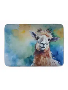 Carolines Treasures DAC2960RUG 19x27 in. Llama Memory Foam Kitchen Mat, Animal-Inspired, Art-Themed, Cushioned, Dyed Fabric Kitchen Rug, Animal-Inspired Kitchen Rugs, Art-Themed Kitchen Rugs