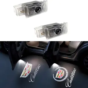 NANO Lens Car Door Logo Projector for Cadillac SRX XTS ATS XT4 XT5 XT6 CT5 CT6 | Plug-and-Play Replacement | Ultra-Bright LED Shadow Light with Heat Dissipation | High-Definition Ghost Light with Fade-Resistant Logo(2 PACKS))