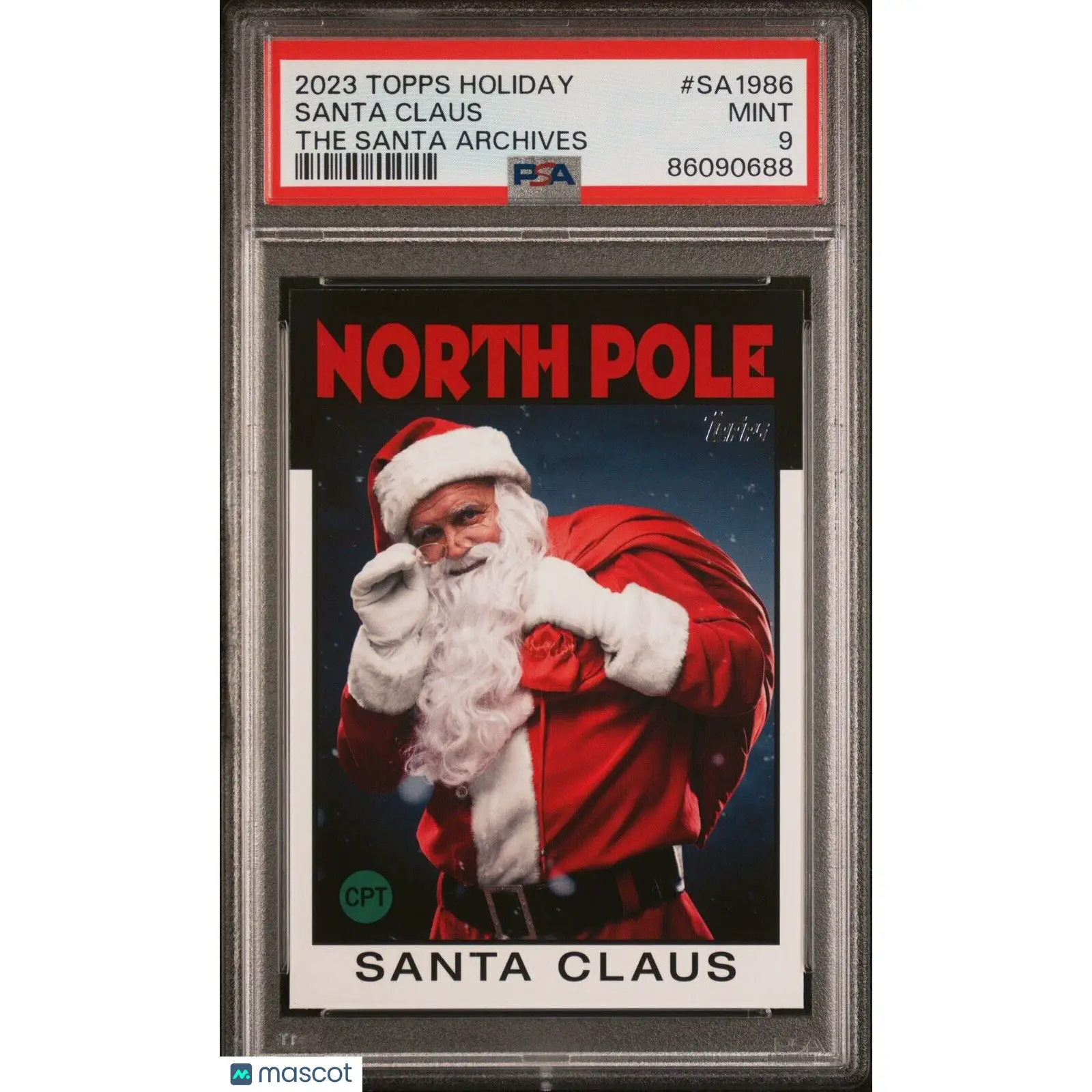 Santa Claus PSA 2023 Topps Holiday The Santa Archives #SA 1986 Case Hit 9 MINT