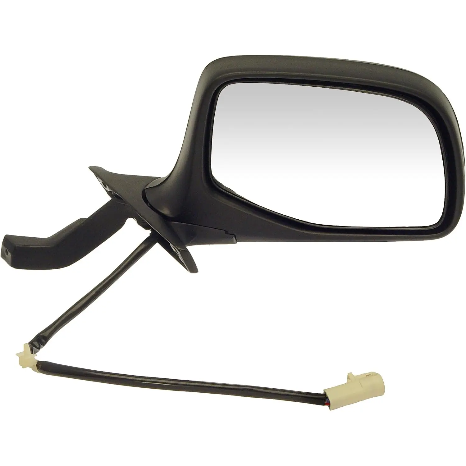 955-266 Passenger Side Power Door Mirror - Folding Compatible with Select Ford Models, Black and Chrome