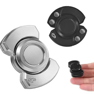 Portable Stress Relief Slider Toy for Adults 3 in 1 Mini Fidget Spinner  Click Slide & Spin 3 Modes Fidget Toys  for Anxiety Relieve Stress & Focus