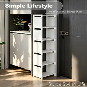 Adjustable Metal Shoe Rack - Tool-Free Portable Entryway Storage Shelf, Suitable for Dorms and Homes, Multi-Layer Storage Solution for Sneakers and Footwear, Minimalist Design | Durable Shoe Organizer