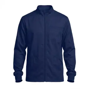 Natural Uniforms Men’s Zip Utility Scrub Jacket – Cool Stretch 5 Pocket Medical Warm-Up Jacket, Modern Fit Workwear (1081)