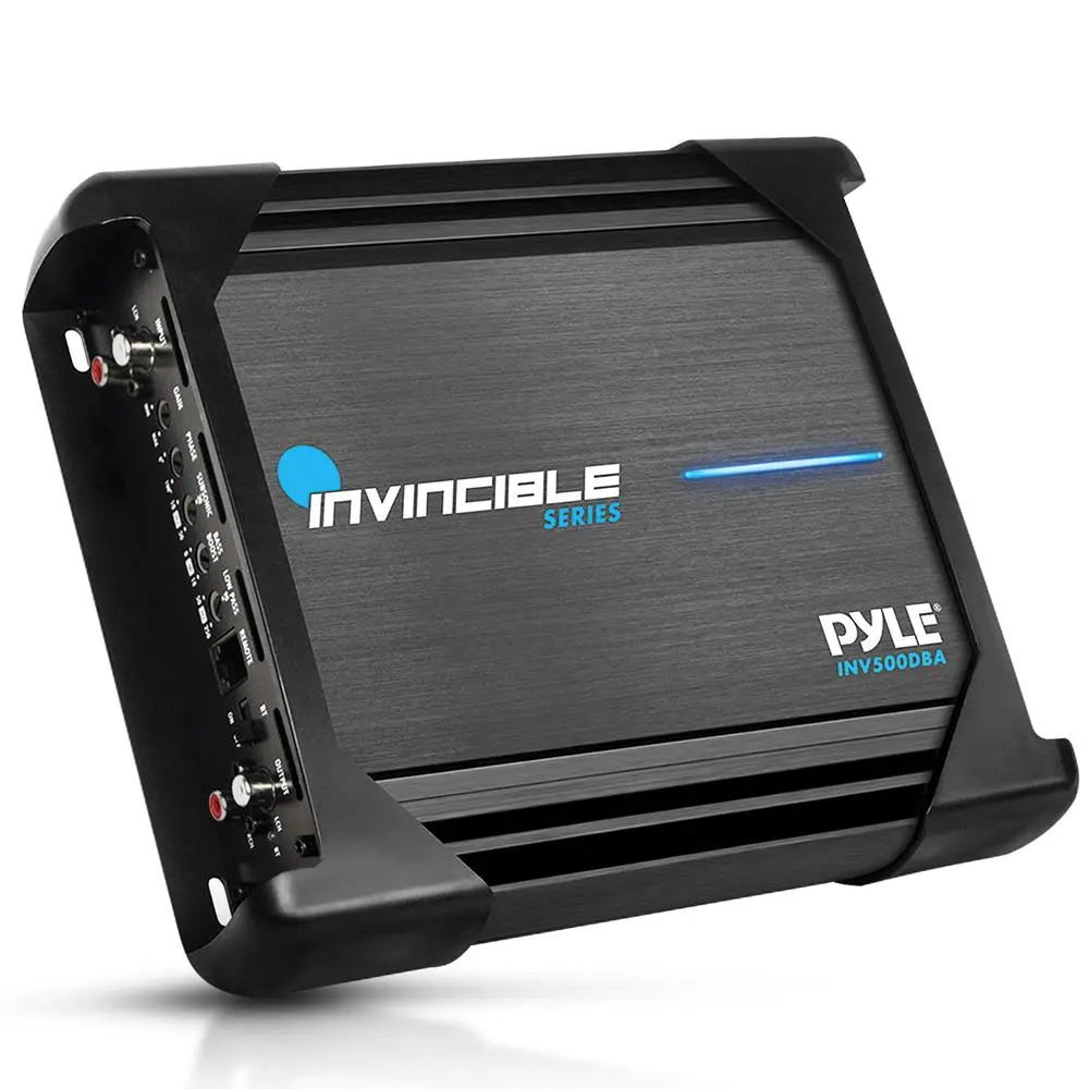 Monoblock Amplifier - 1000W Max, MOSFET PWM (Pulse-Width-Modulation) System, Bluetooth Wireless Audio Amplifier with RCA, Phase Circuitry, Power Speaker Terminals, Remote Control for Speakers