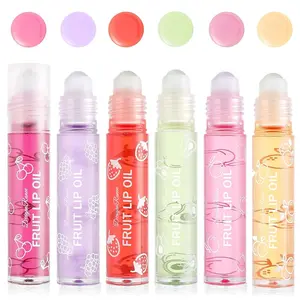 6-piece colorless avocado roller lip oil set with fresh fruit scent. Mild skin-friendly formula with precise roller control. Deeply hydrates, fades lip lines and repairs chapped lips, lightweight and perfect for all seasons.
