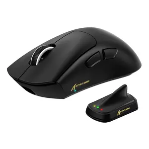 ATTACKSHARK V8 Wireless Ultralight Gaming Mouse with 8K Polling,42000 DPI,Nordic 54L15 MCU Chip,PixArt 3950 Max Sensor-Wired/BT/2.4Ghz,400Hrs Long Battery,Programmable for PC Mac FPS Gaming Accessories