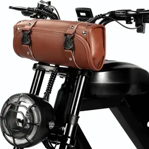 Waterproof Electric Bike Rear Rack Bag – Leather, Wear-Resistant Bicycle Trunk Bag for E-Bikes, Motorcycles & Mountain Bikes