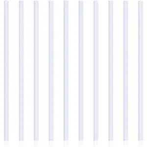10 Pieces 12 Inch White A4 Slide Grip Binding Bars Report Cover Spine Bars, 40 Sheet Capacity for School and Office