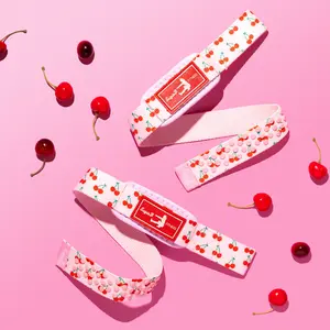 Cherry Weight Lifting Wrist Straps for Women | Grip Support for Deadlifts & Pull Day