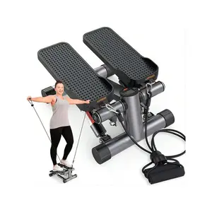 outstanding quality  Upgo Stair Sxercise Mini Steppers With Resistance Band Hydraulic Fiess Stepper Exercise Home Equipment For Full Body Workout 330lbs Weight Capacity